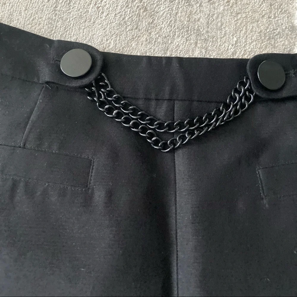 Like 🆕 Kate Spade Alexandra chain link detail cotton blend skirt
